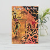 Vrienden van Afrikaanse meisjes en Giraffes - Fijn (Staand voorkant)