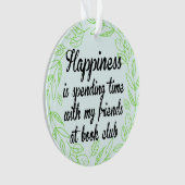 Vrienden van Book Club Gelukkig Ornament (voorkant)