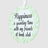 Vrienden van Book Club Gelukkig Ornament (voorkant)