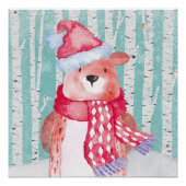 Vrienden van bossen in de winter - Beer Perfect Poster (Voorkant)