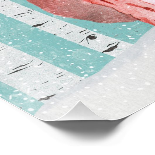 Vrienden van bossen in de winter - Beer Perfect Poster (Hoek)