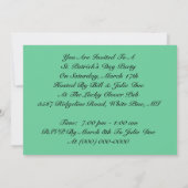 Vrienden van buren die St. Patrick's Day Uitnodige Kaart (Achterkant)