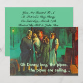 Vrienden van buren die St. Patrick's Day Uitnodige Kaart (Voorkant / Achterkant)