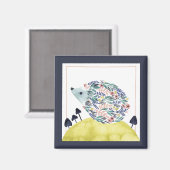 Vrienden van Clementine | Folk Art Hedge Hog Magneet (Voorkant / Achterkant)