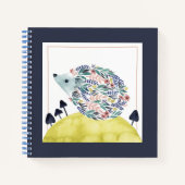 Vrienden van Clementine | Folk Art Hedge Hog Notitieboek (Voorkant)
