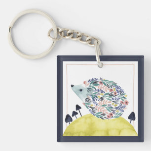 Vrienden van Clementine   Folk Art Hedge Hog Sleutelhanger