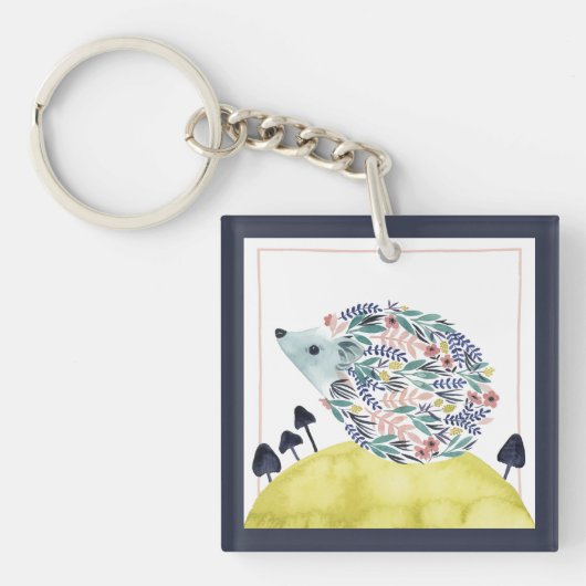 Vrienden van Clementine | Folk Art Hedge Hog Sleutelhanger (Voorkant)