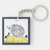 Vrienden van Clementine | Folk Art Hedge Hog Sleutelhanger (Achterkant)