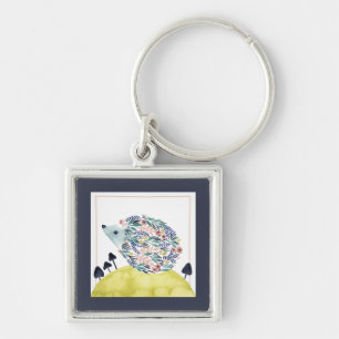 Vrienden van Clementine   Folk Art Hedge Hog Sleutelhanger