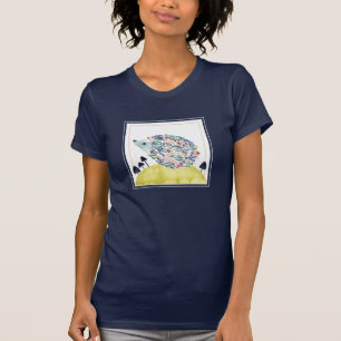 Vrienden van Clementine   Folk Art Hedge Hog T-shirt