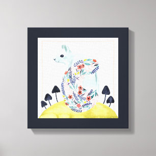 Vrienden van Clementine Folkkunsteekhoorn Canvas Afdruk