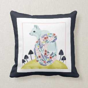 Vrienden van Clementine   Folkkunsteekhoorn Kussen