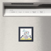 Vrienden van Clementine | Folkkunsteekhoorn Magneet (Insitu (Vaatwasser))