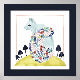 Vrienden van Clementine Folkkunsteekhoorn Poster