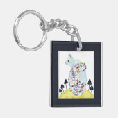 Vrienden van Clementine | Folkkunsteekhoorn Sleutelhanger (Voorkant Links)