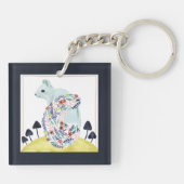 Vrienden van Clementine | Folkkunsteekhoorn Sleutelhanger (Achterkant)