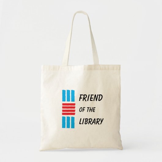 Vrienden van de bibliotheek tote bag (Voorkant)