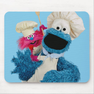 Vrienden van de Foodie Truck van Cookie Monster Muismat
