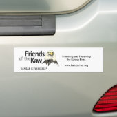 Vrienden van de Kaw, Riverkeeper logo, Protectin.. Bumpersticker (Op auto)