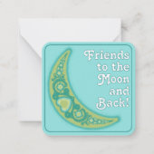 Vrienden van de School Valentijnsdag van het Moon Notitiekaartje (Voorkant)