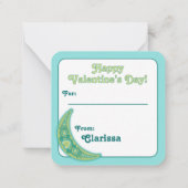 Vrienden van de School Valentijnsdag van het Moon Notitiekaartje (Achterkant)