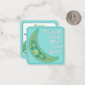 Vrienden van de School Valentijnsdag van het Moon Notitiekaartje (Voorkant / Achterkant in situ)