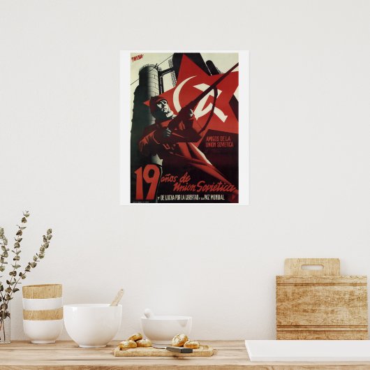 Vrienden van de Sovjet-Unie_Propaganda Poster (Keuken)
