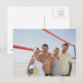 Vrienden van de strandvolleybalrechtbank briefkaart (Voorkant / Achterkant)