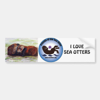 Vrienden van de Zee Otter-Bumpersticker Bumpersticker