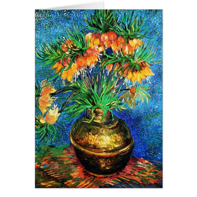 Vrienden van een koperen Vase Van Gogh Fine Art (Voorkant)