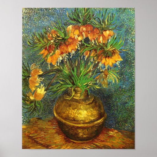 Vrienden van een koperen Vase Van Gogh Fine Art Poster (Voorkant)