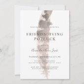 Vrienden van een veertje | Friendsgiving Potluck Kaart (Voorkant)