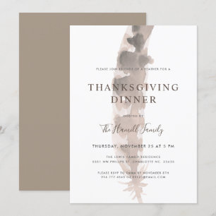 Vrienden van een veertje Thanksgiving Potluck Kaart