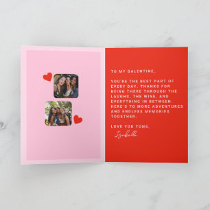 Vrienden van Galentine's Day Feestdagen Kaart