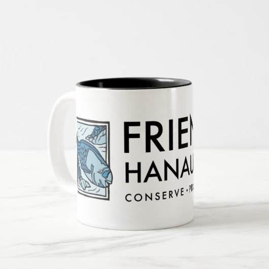 Vrienden van Hanauma Bay Parrotfish - Oahu, Hawaï Tweekleurige Koffiemok (Voorkant links)