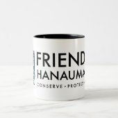 Vrienden van Hanauma Bay Parrotfish - Oahu, Hawaï Tweekleurige Koffiemok (Center)