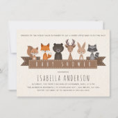 Vrienden van het Baby shower Bosbossen Kaart (Voorkant)