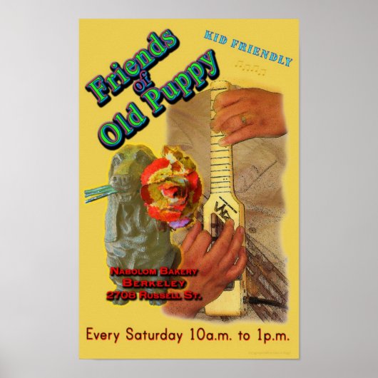 Vrienden van het oude poster Puppy (Voorkant)