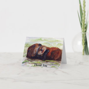 Vrienden van het Zee Otter Bedankt Card