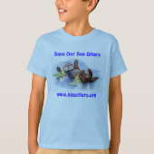 Vrienden van het Zee Otter Kind TShirt (Voorkant)