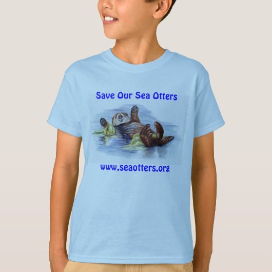 Vrienden van het Zee Otter Kind TShirt (Voorkant)