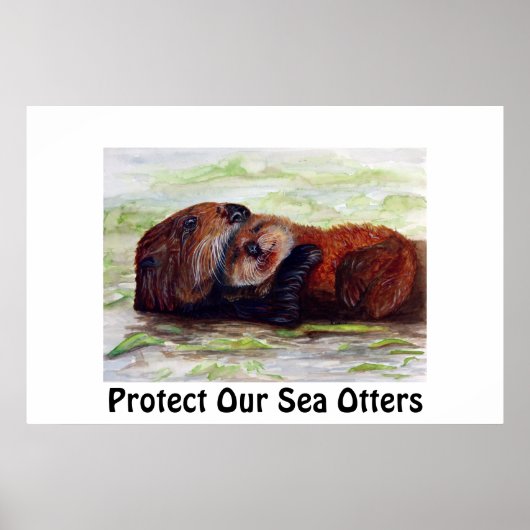 Vrienden van het Zee Otter-Poster Poster (Voorkant)
