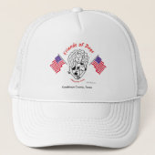 Vrienden van Honden Twee Amerikaanse Vlaggen Truck Trucker Pet (Voorkant)