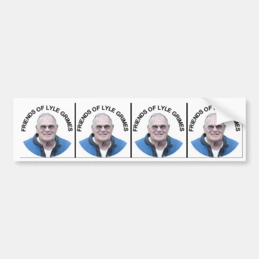 Vrienden van Lyle Grimes Bumpersticker (Voorkant)