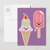 Vrienden van Popsiche en Ice crème Briefkaart (Voorkant / Achterkant)
