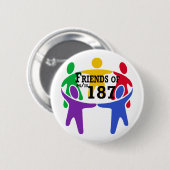 Vrienden van PS/IS 187-Button Ronde Button 5,7 Cm (Voorkant /achterkant)