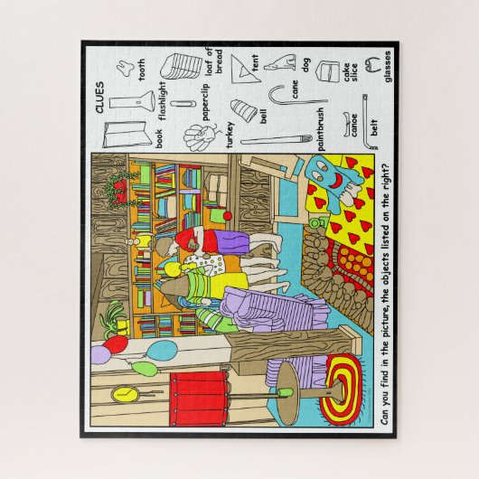 Vrienden Verborgen Objecten Puzzel Legpuzzel (Verticaal)