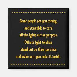 Vrienden verlichten de weg magneet