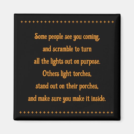 Vrienden verlichten de weg magneet (Voorkant)