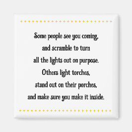 Vrienden verlichten de weg magneet